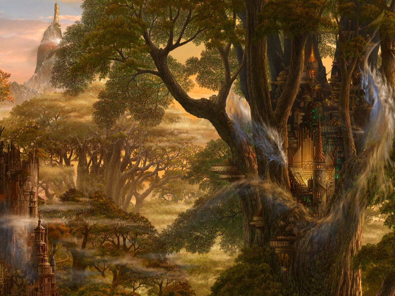 Tree City in Forest
