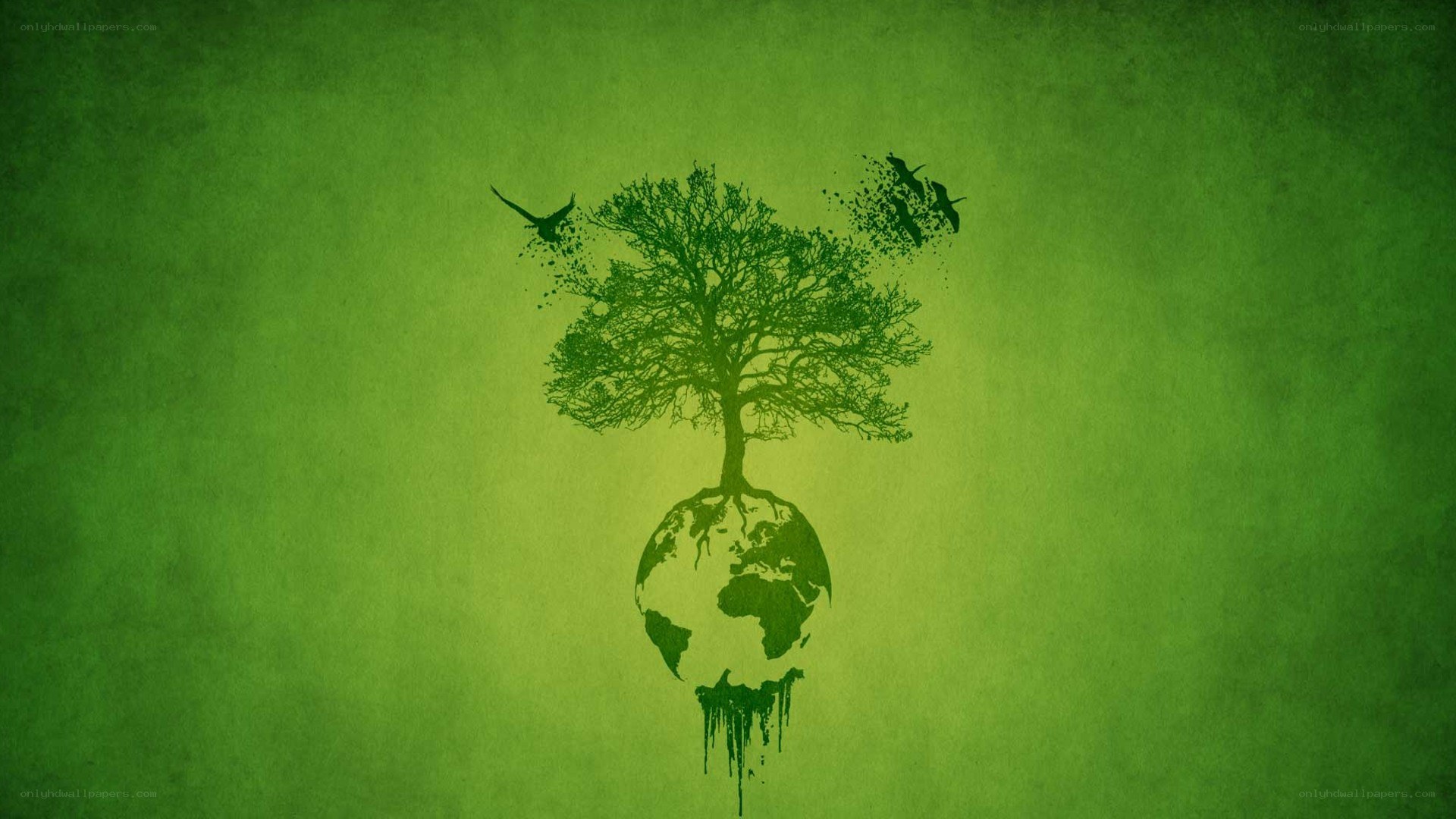 tree growing from earth
