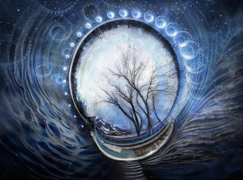 Tree in a Bubble — Blue