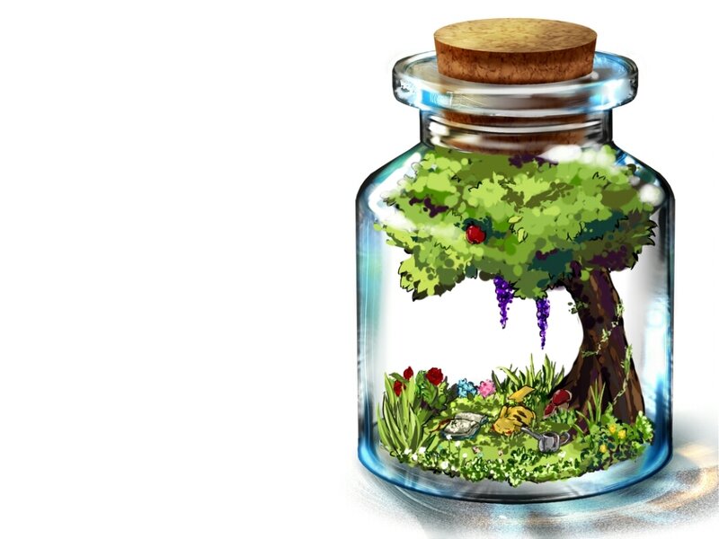 Tree in a Glass Jar