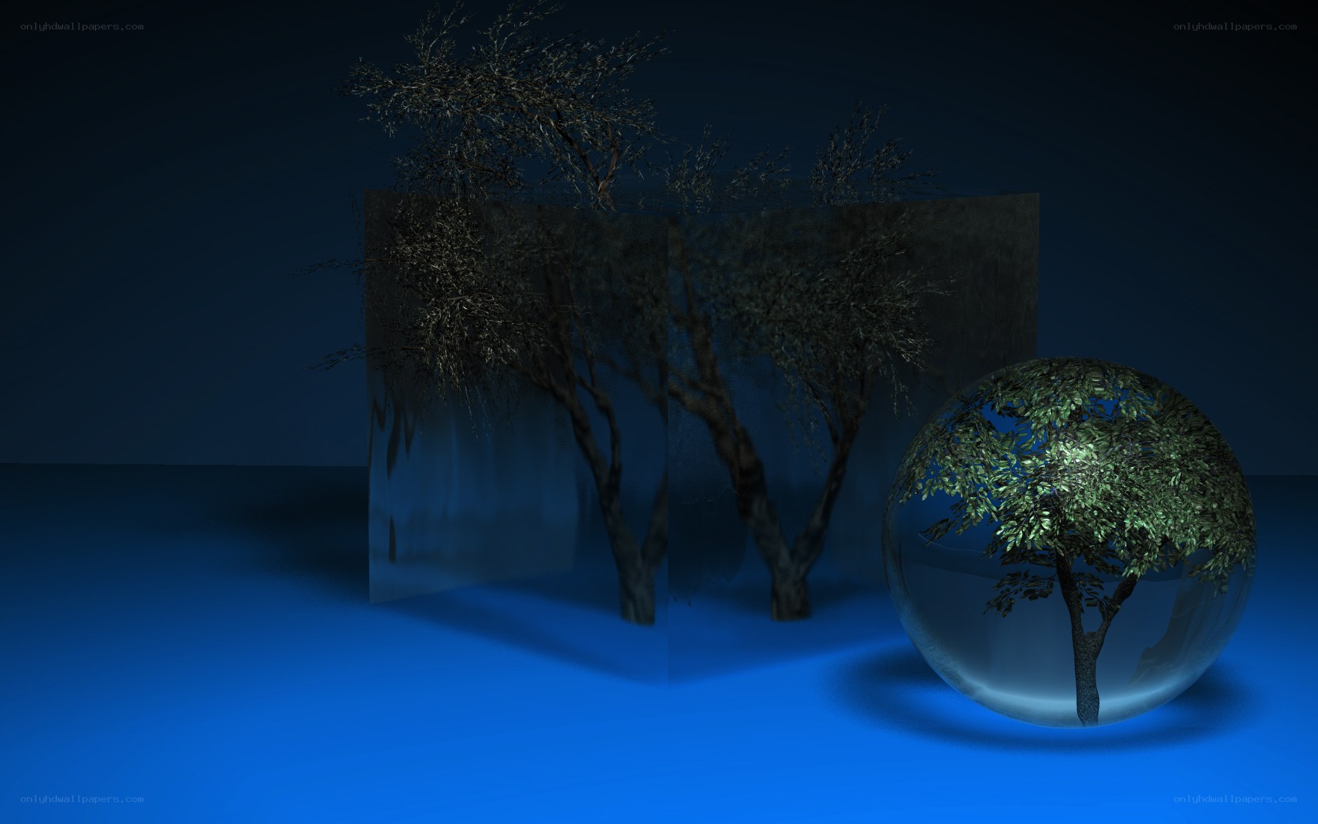 Tree in a glass sphere