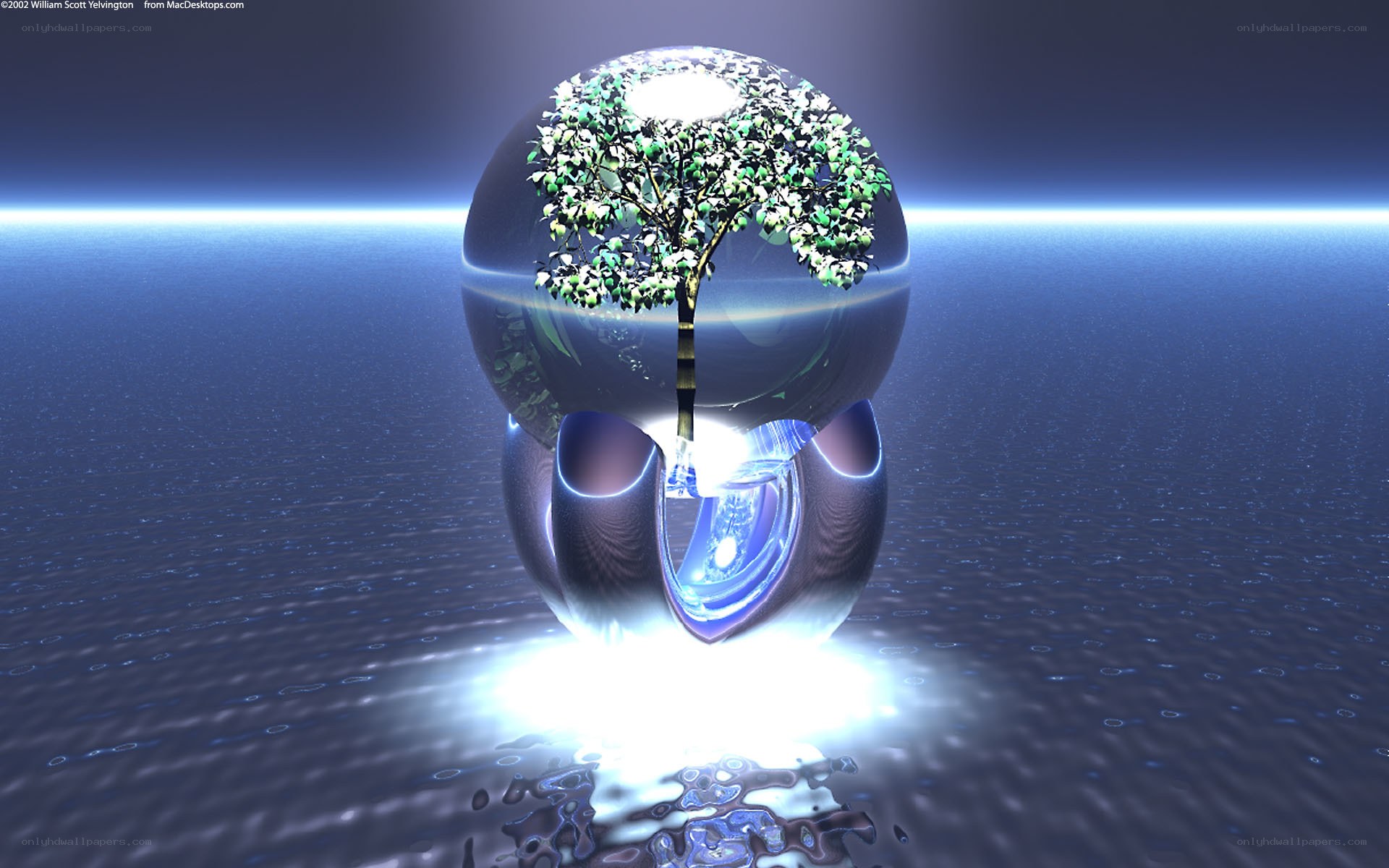 Tree in a glass sphere