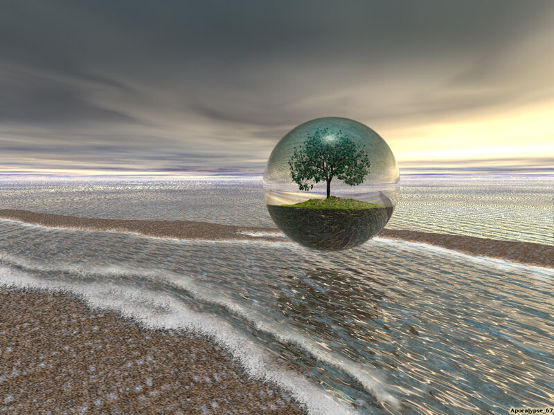 Tree in a Glass Sphere — Gray