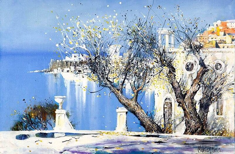 Tree in Coastal Town