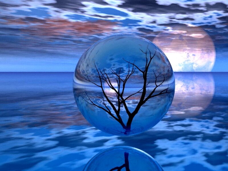 Tree in Glass Sphere
