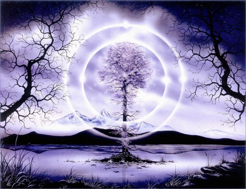 Tree in Glowing Ring