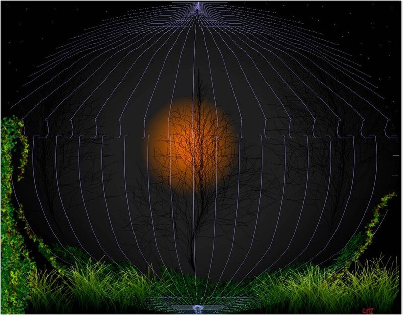Tree in Glowing Sphere