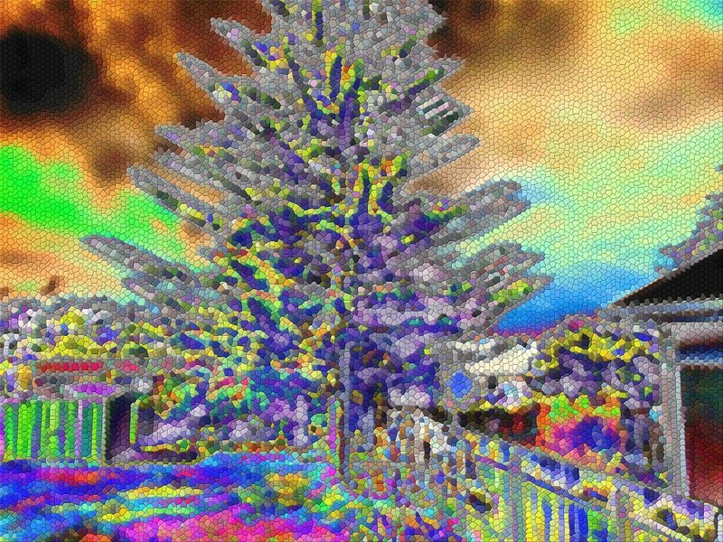 Tree in Mosaic Style