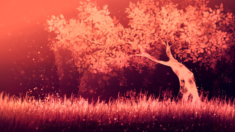Tree in Red Light