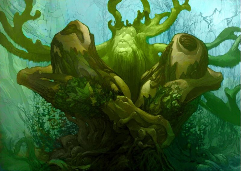 Tree-like Creature — Green, Mystical