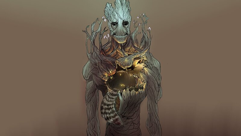 Tree-like Creature Holding Animal