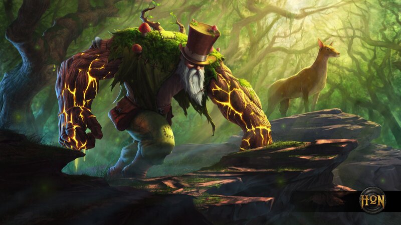 Tree-like Creature in Forest — Green, Serene