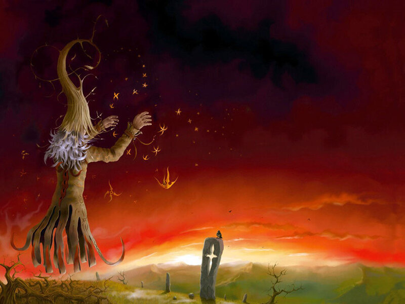 Tree-like Figure in Field