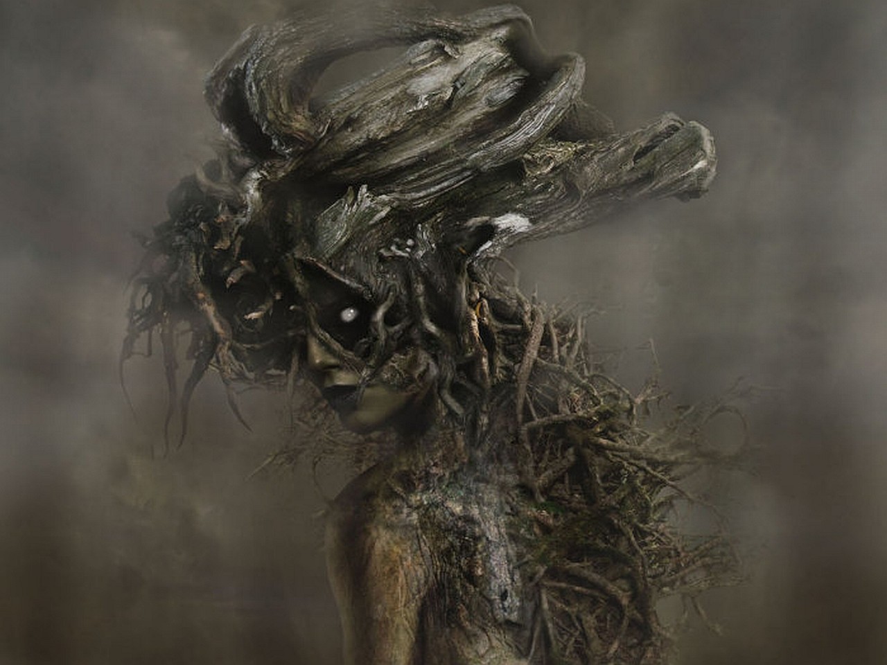 tree-like humanoid figure