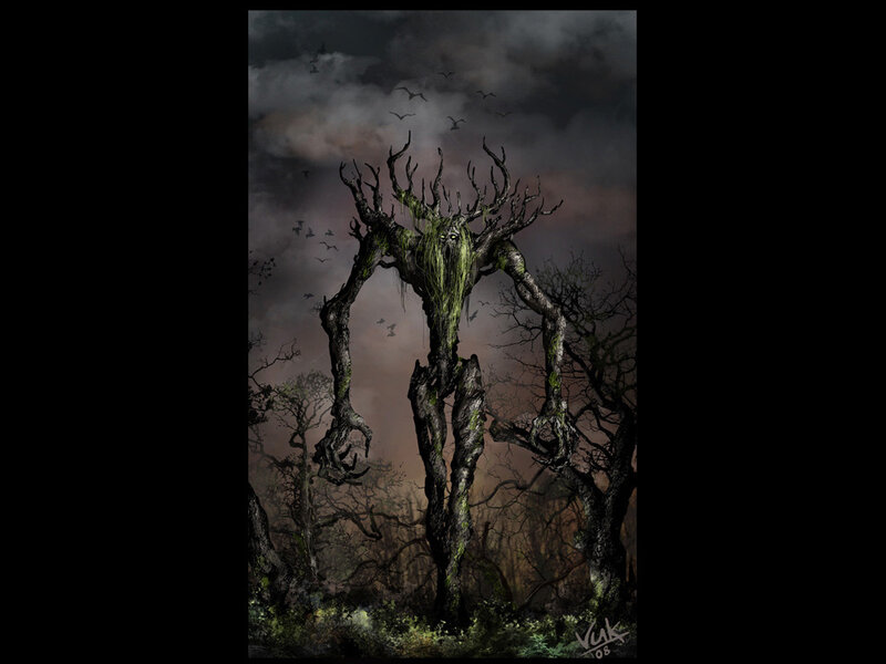 Tree-like Monster in Forest