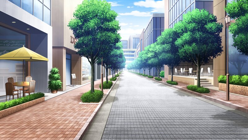 Tree-lined City Street