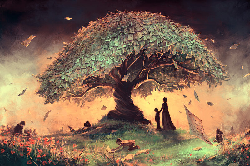 Tree Made of Papers