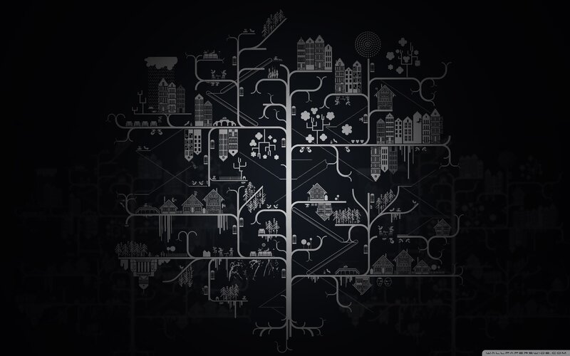 tree of cities and nature