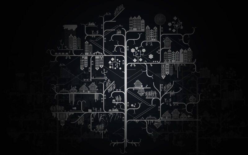 tree of cities and nature
