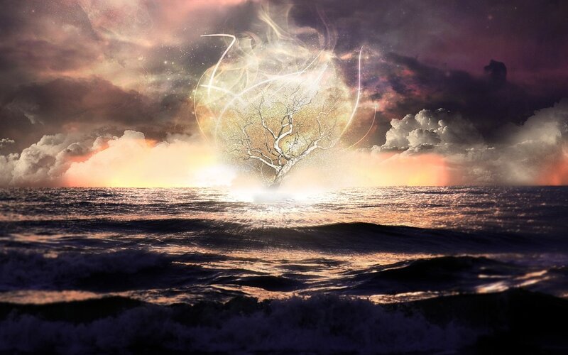 Tree of Life over the ocean