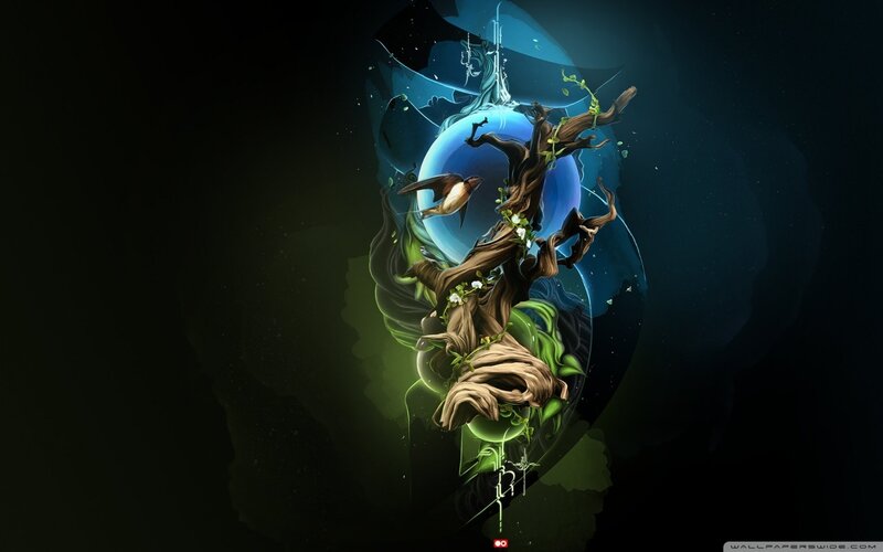 tree of life with bird