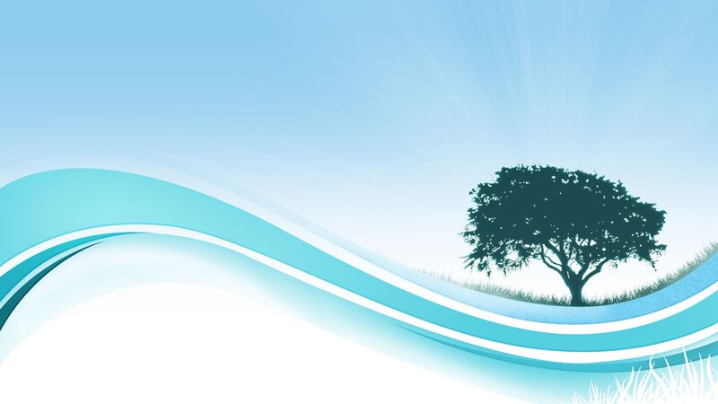 tree on a blue wave