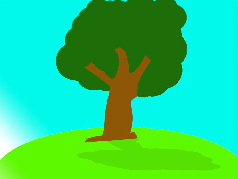 tree on a hill