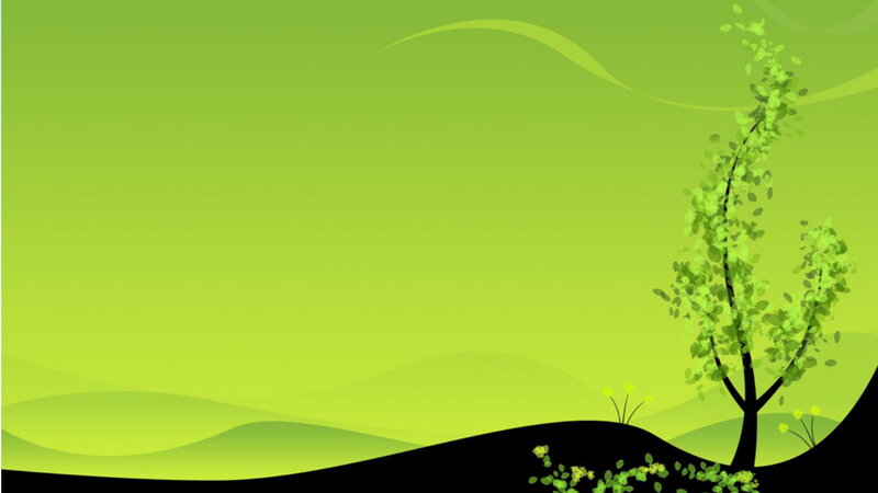 Tree on a Hill — Green, Serene, Vector Art