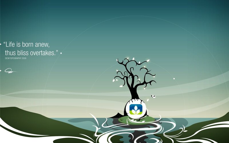 Tree on a Rock — Green