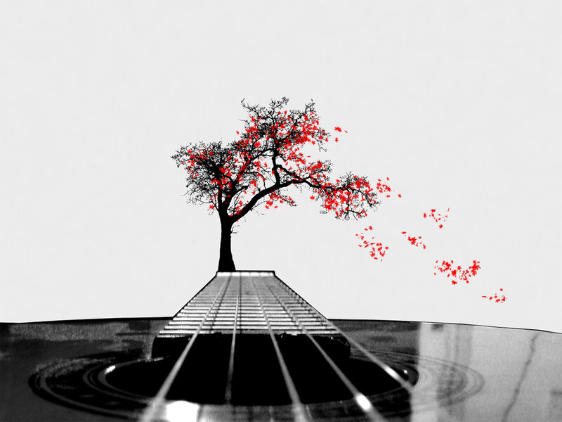 Tree on Guitar Neck