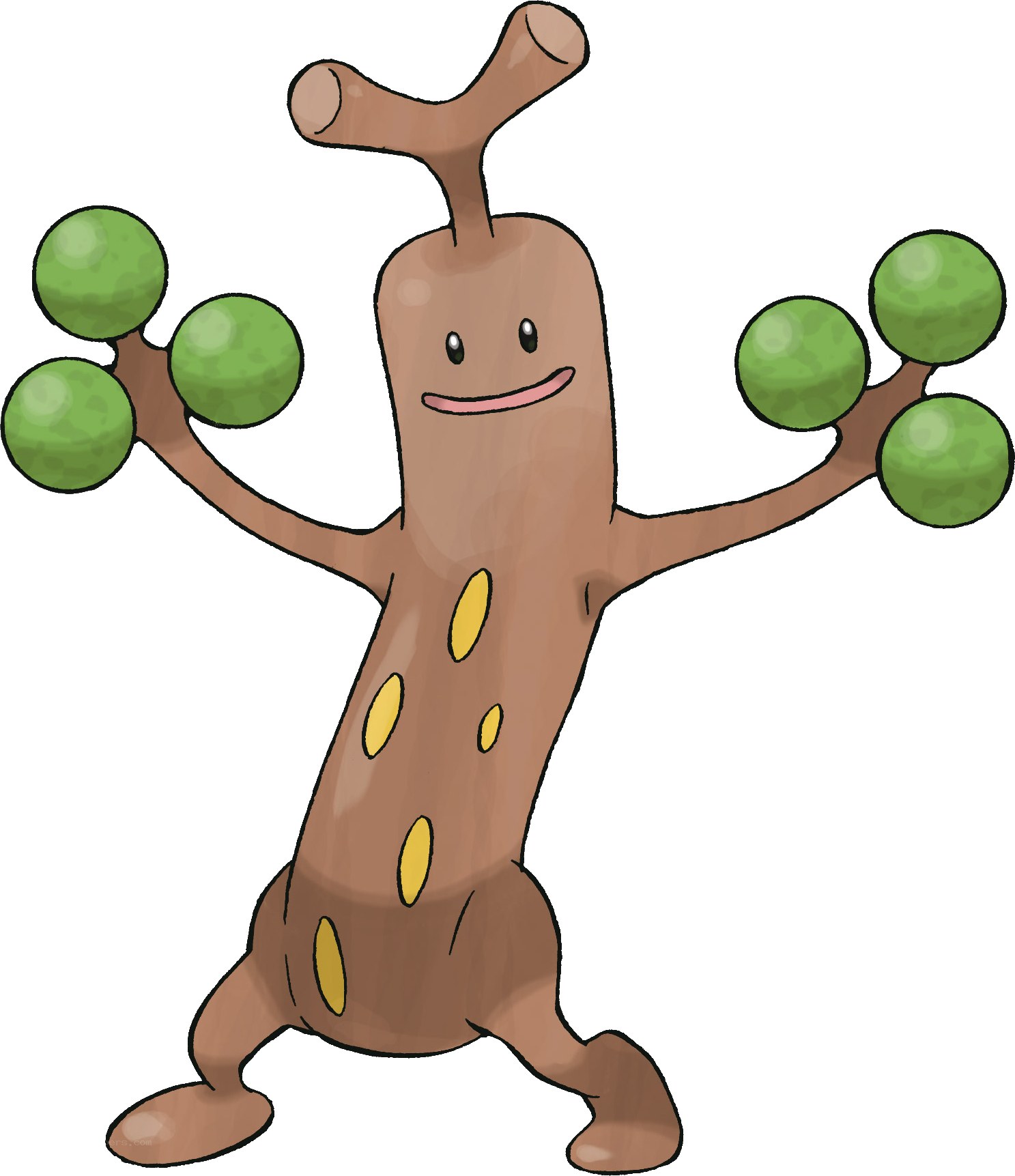 Tree Pokémon with green orbs