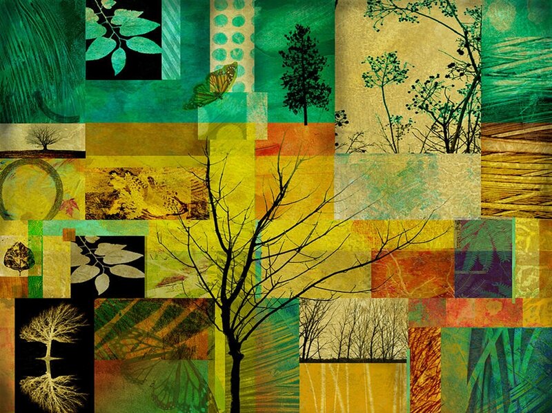 Tree Silhouette Collage