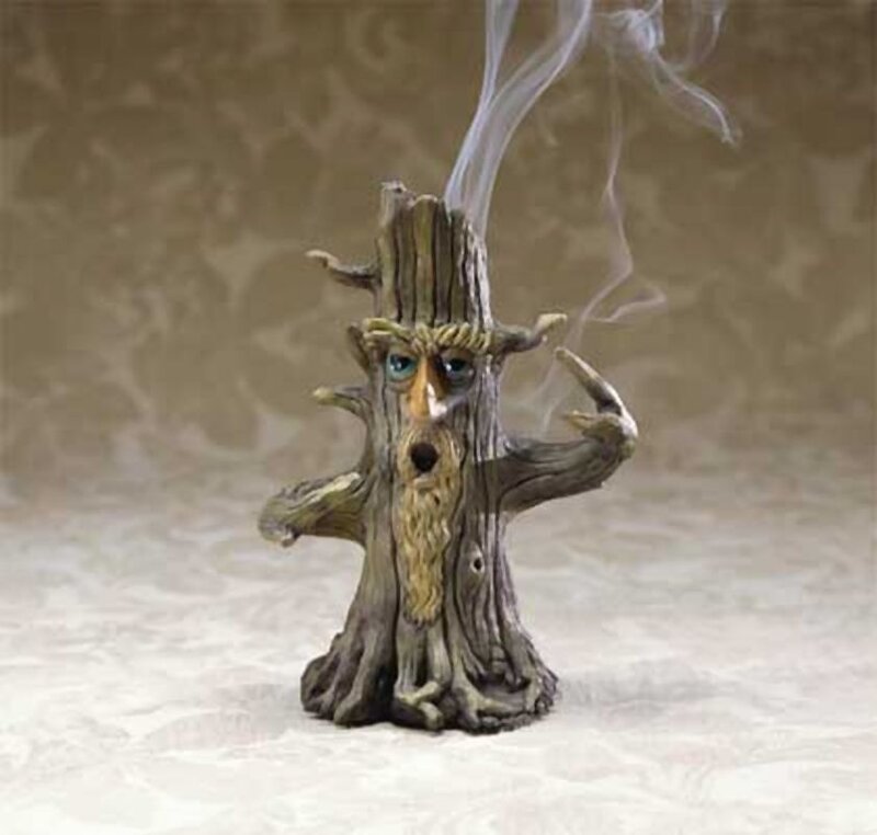 tree spirit incense burner