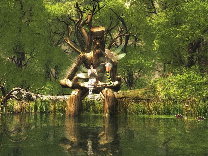 Tree Spirit with Fairies