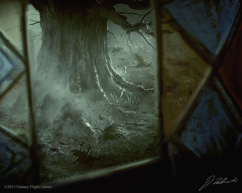 Tree Trunk in Fog