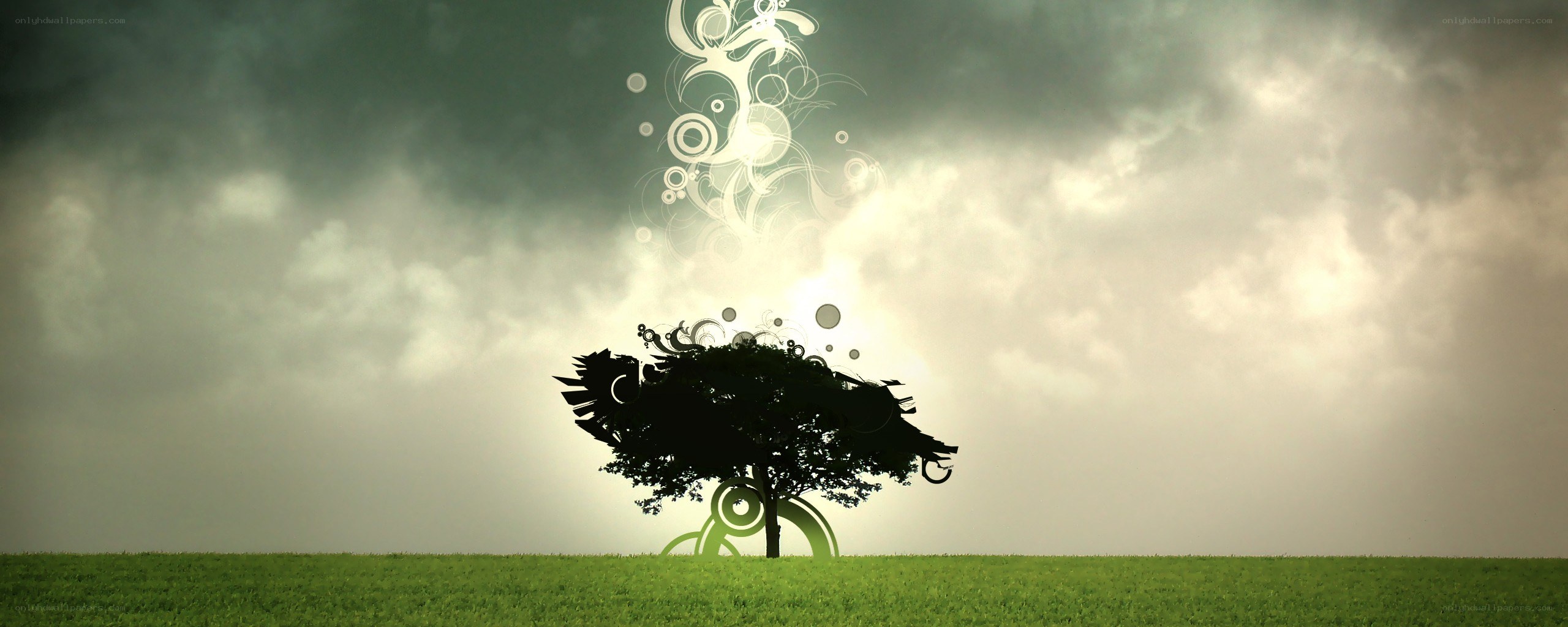 tree with abstract energy
