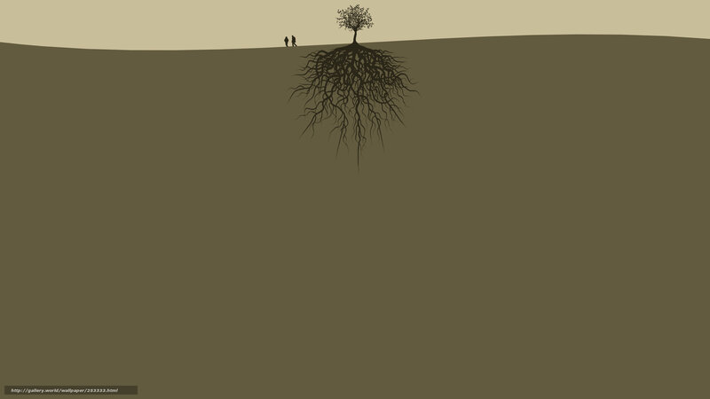 Tree with deep roots