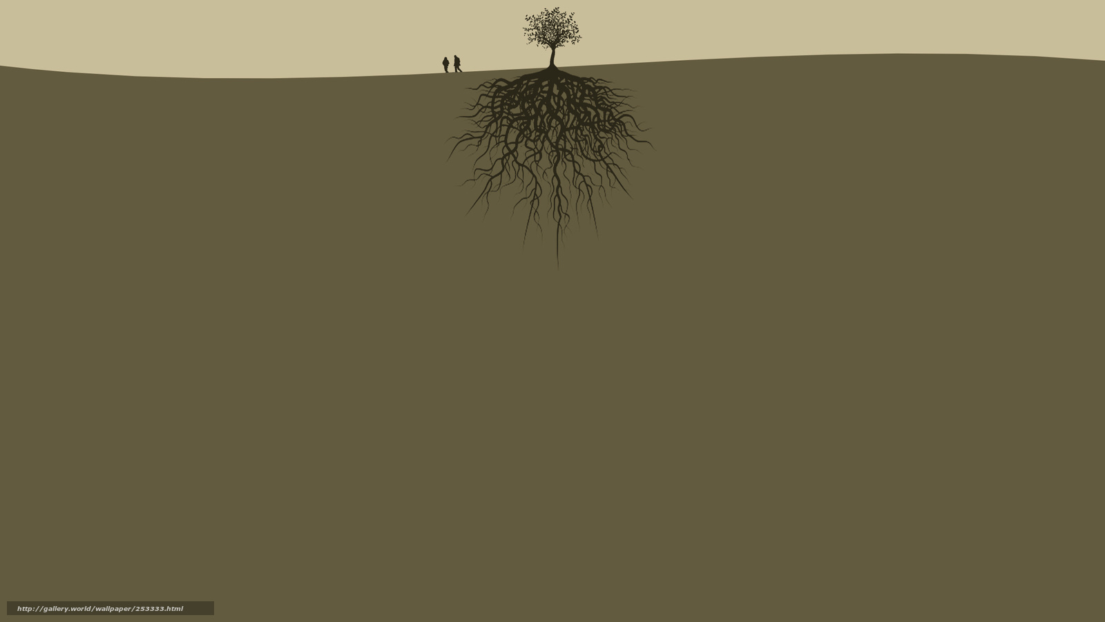 Tree with deep roots