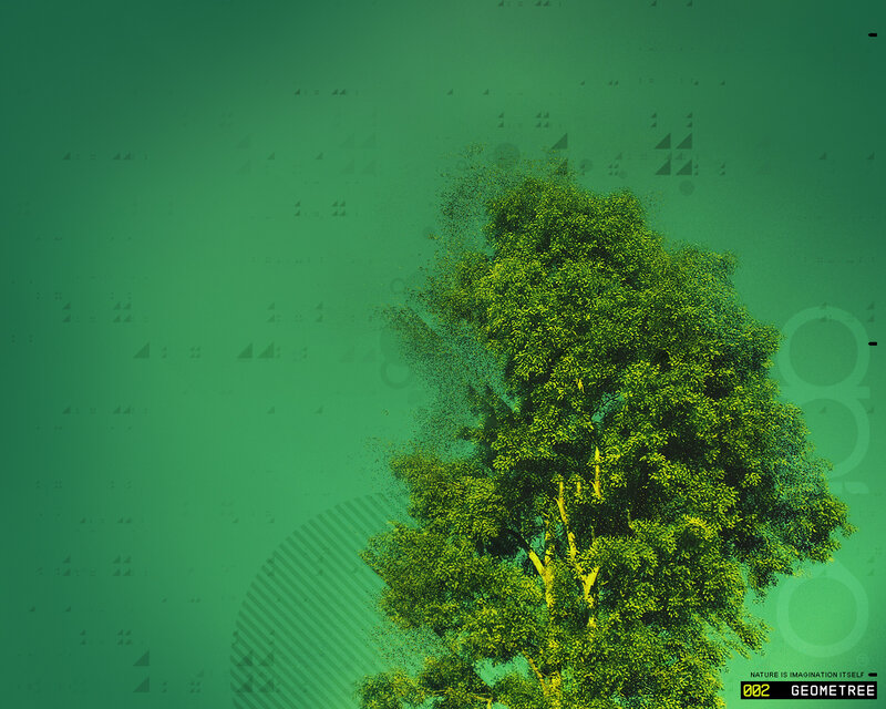 Tree with Digital Particles