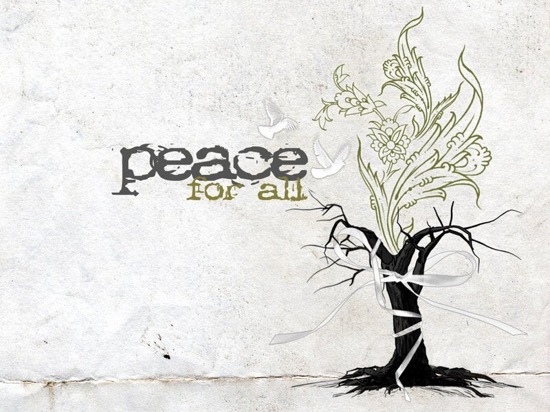 Tree with Flowers and Doves