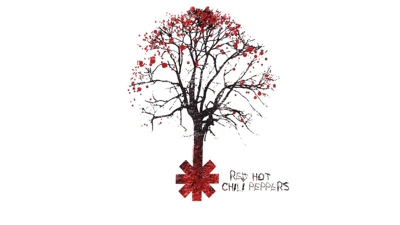 Tree with Red Leaves — Dramatic, Illustration