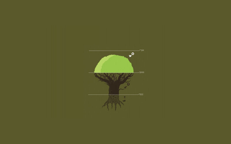Tree with Roots and Canopy