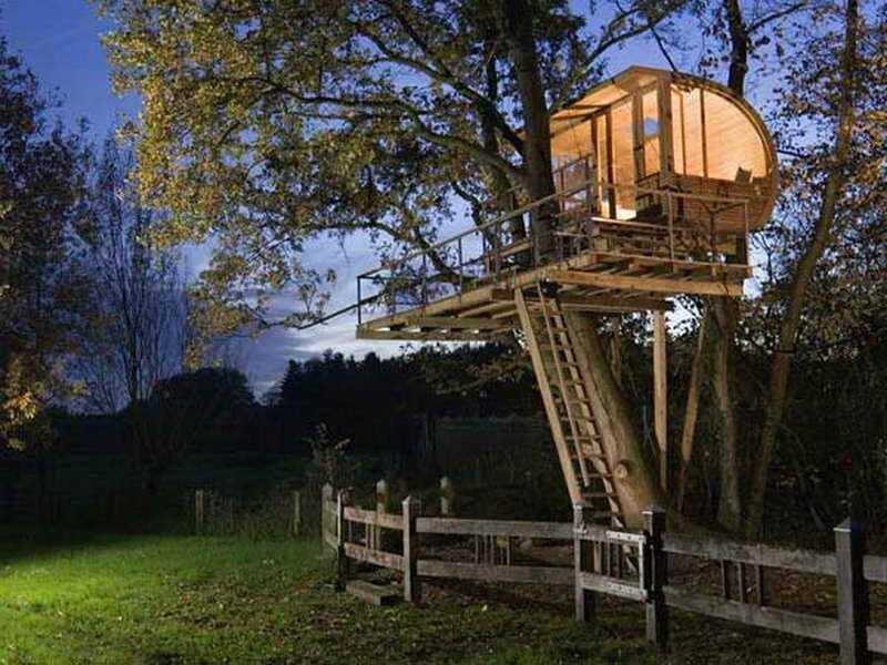Treehouse at Night