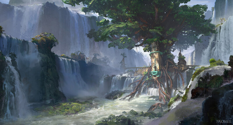 Treehouse by Waterfalls