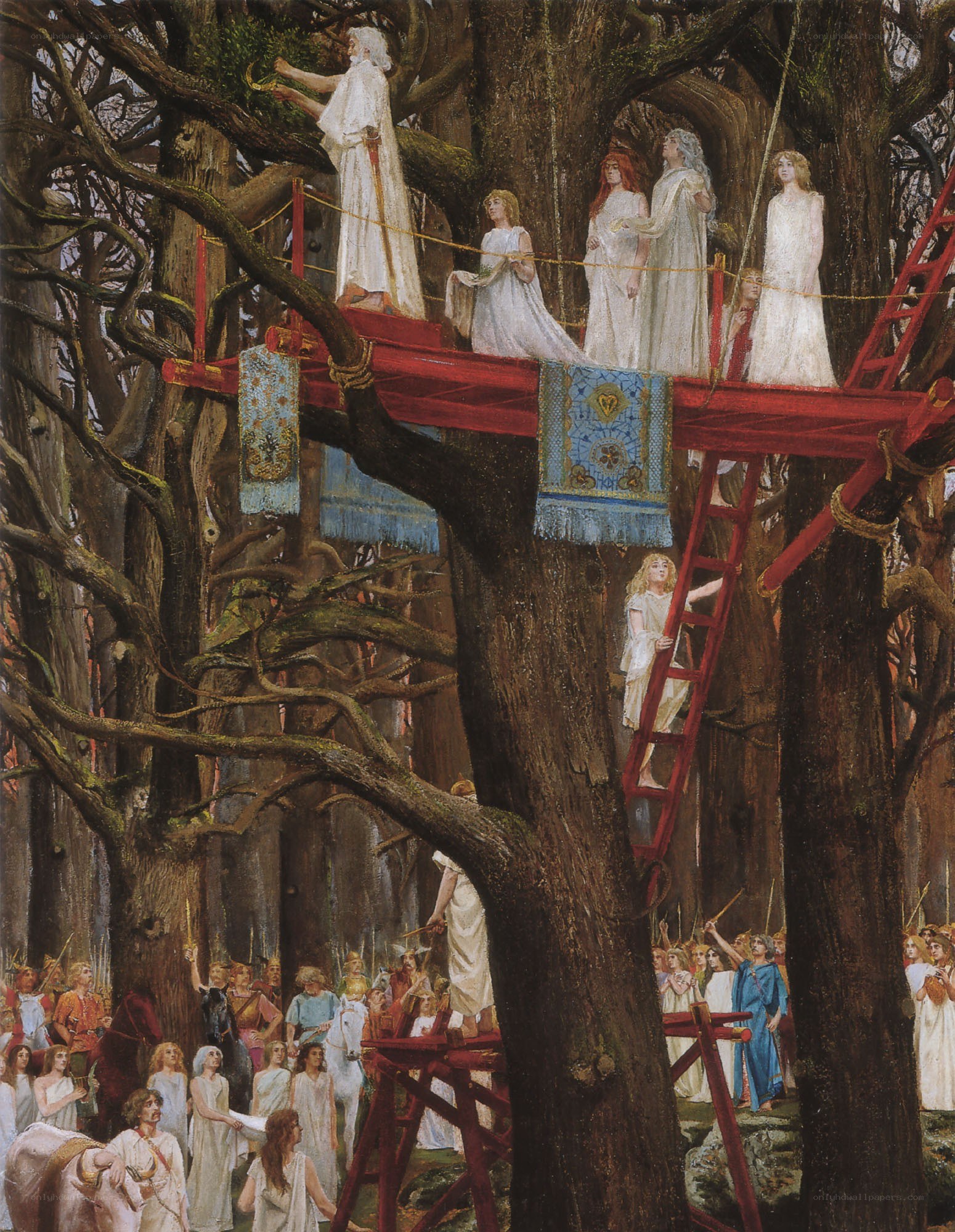 Treehouse ceremony scene