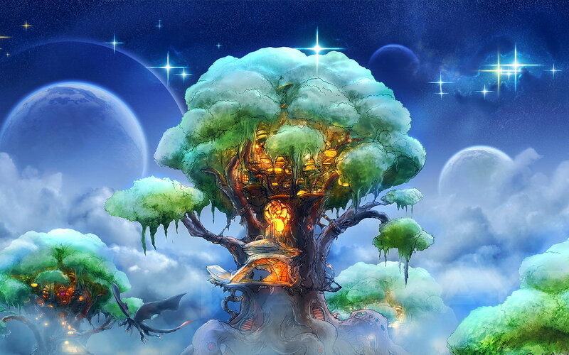 Treehouse in Clouds