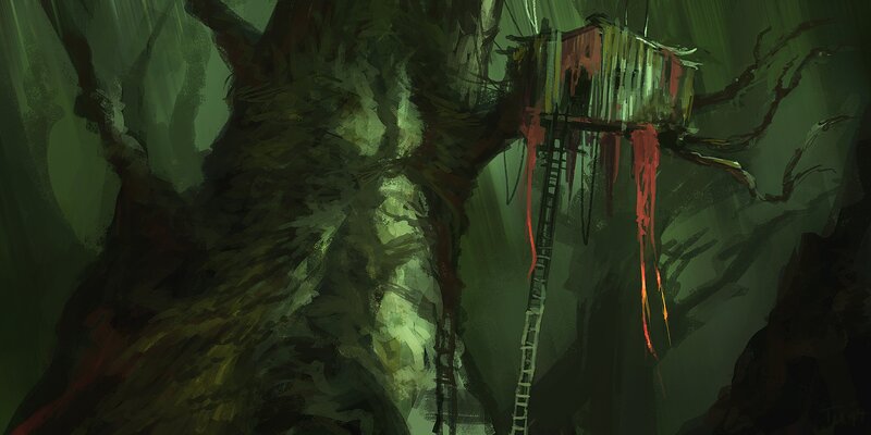 Treehouse in Dark Forest