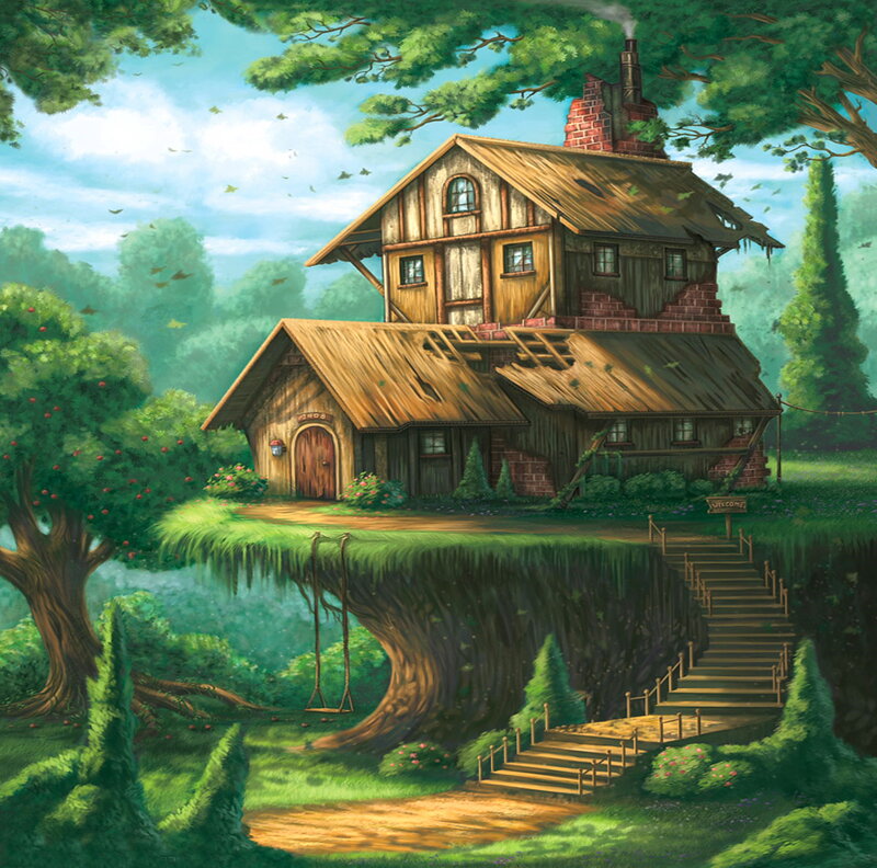 Treehouse in Forest — Green, Serene, Afternoon
