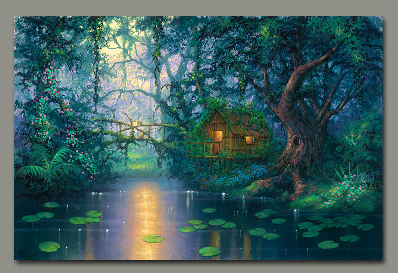 Treehouse in Forest — Green, Serene