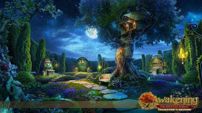 Treehouse in Garden — Blue